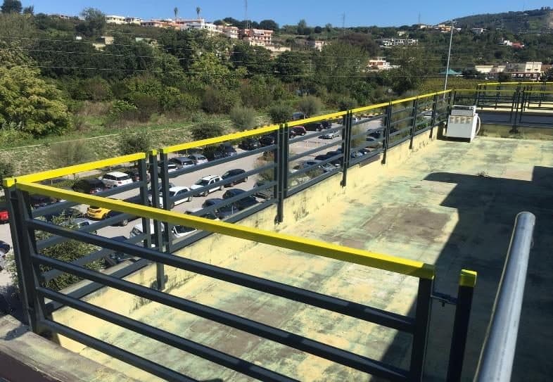 350 m di balaustra in ferro sui terrazzi