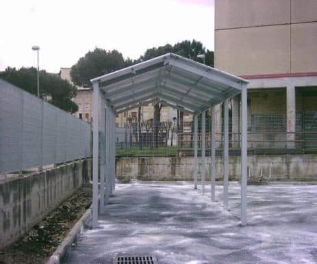 Tettoia in acciaio